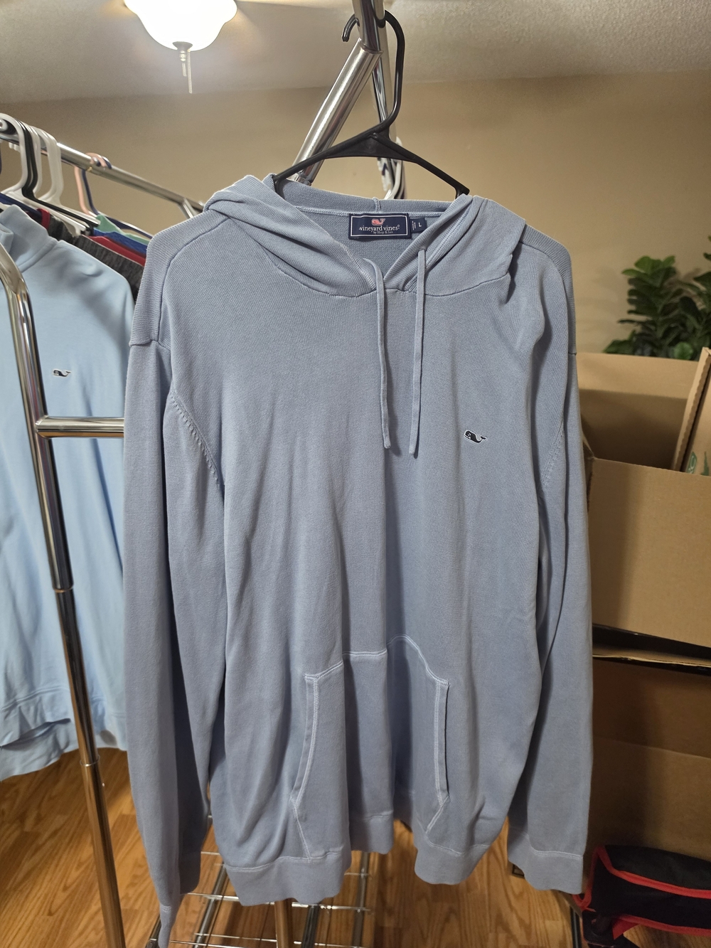 Vineyard Vines Men’s Light Blue Pullover Hoodie